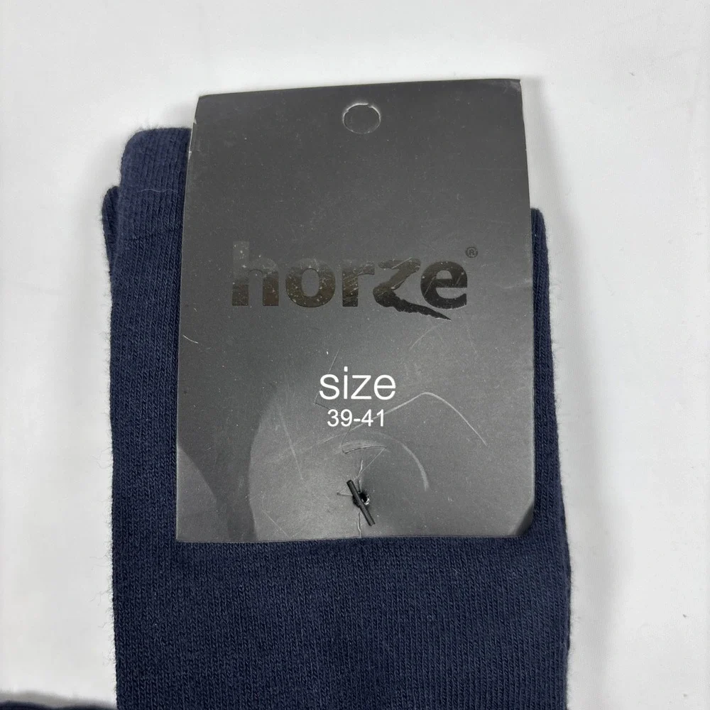 Horze Crescendo Men's Winter Knee Socks Size‎ 39-41 Bamboo Viscose Navy Blue